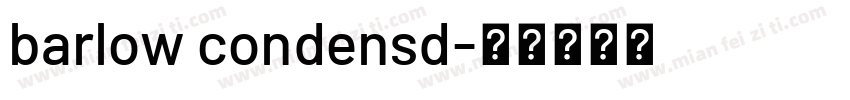 barlow condensd字体转换